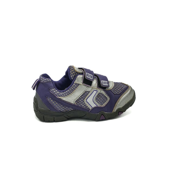 Adidasi copii Crane 31 , material textil , imitatie piele , mov gri - imagine 1