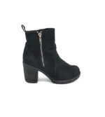 Botine dama 38 , material textil , negru