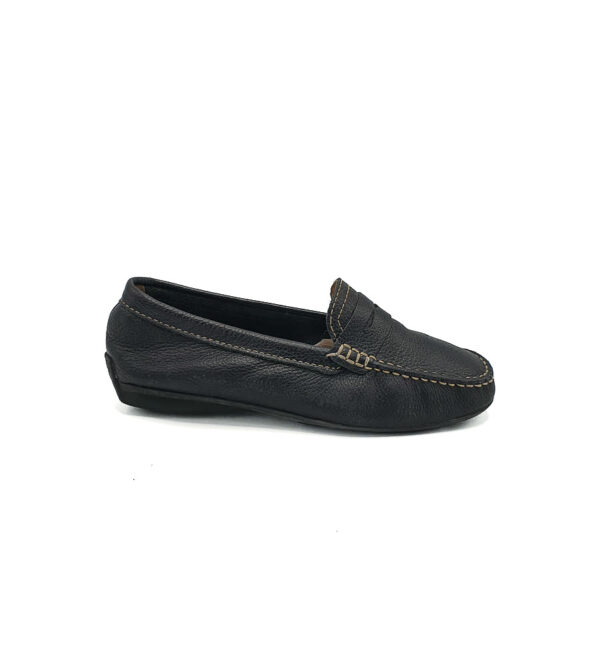 Mocasini dama Wirth 38 , piele , negru - imagine 1
