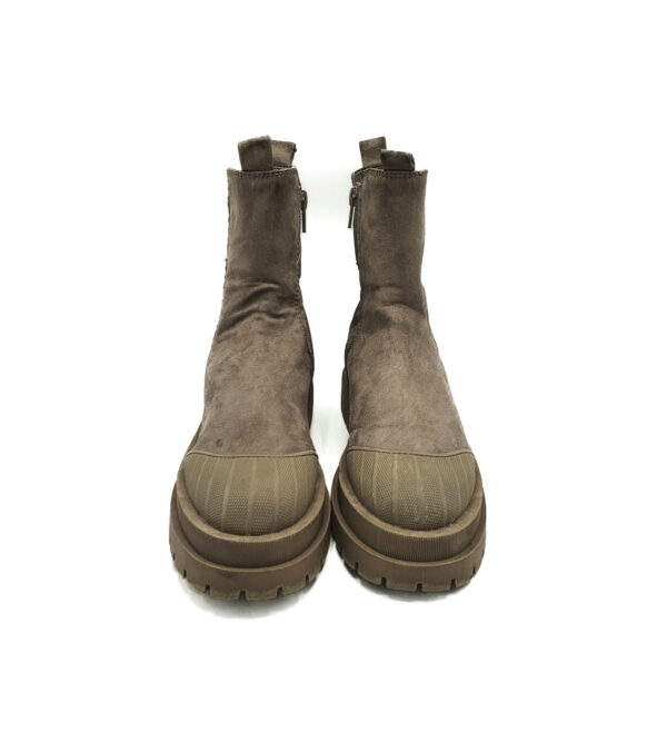 Botine dama Catwalk 38 material textil , crem - imagine 3