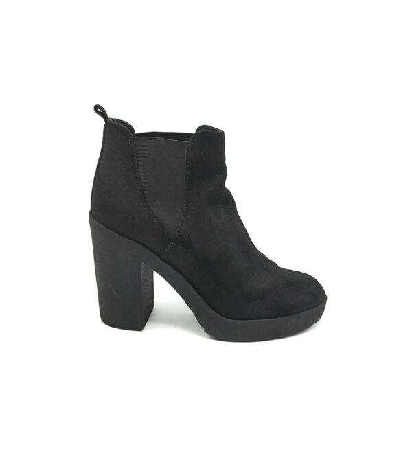 Botine dama 38 material textil , negru - imagine 1