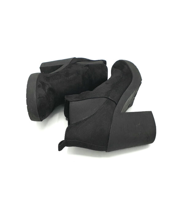 Botine dama 38 material textil , negru - imagine 4