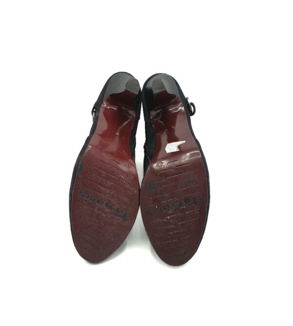 Botine dama Tamaris 38 material textil , negru - imagine 5