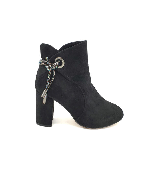 Botine dama 38 , material textil , negru - imagine 1