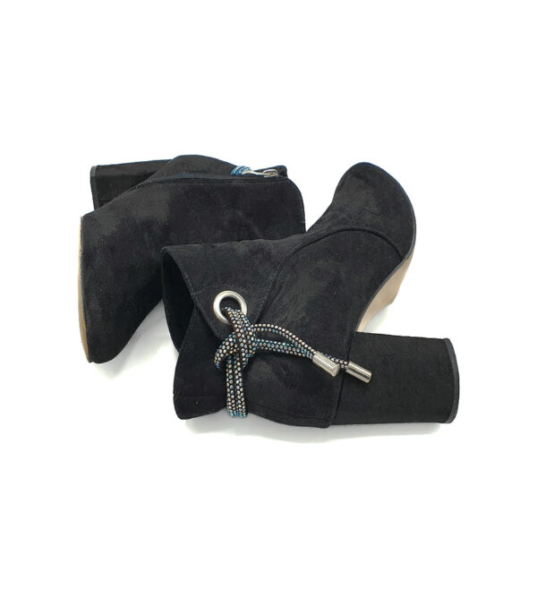 Botine dama 38 , material textil , negru - imagine 4