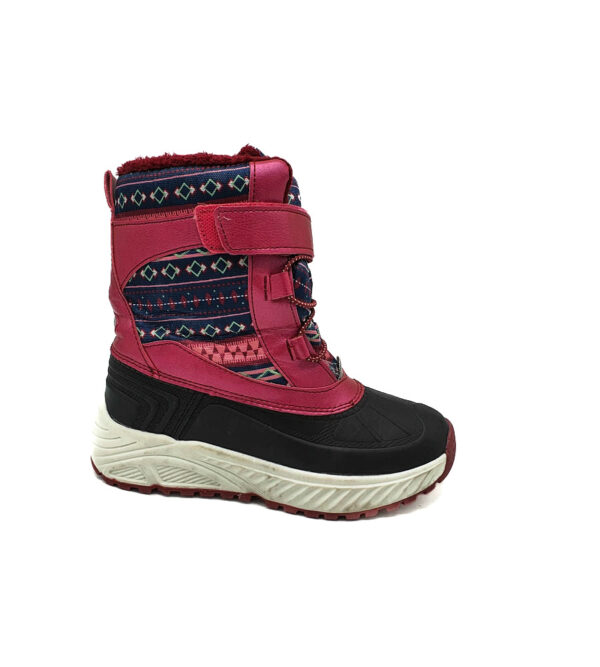 Cizme dama Pepperts 35 , imitatie piele , material textil , roz negru - imagine 1