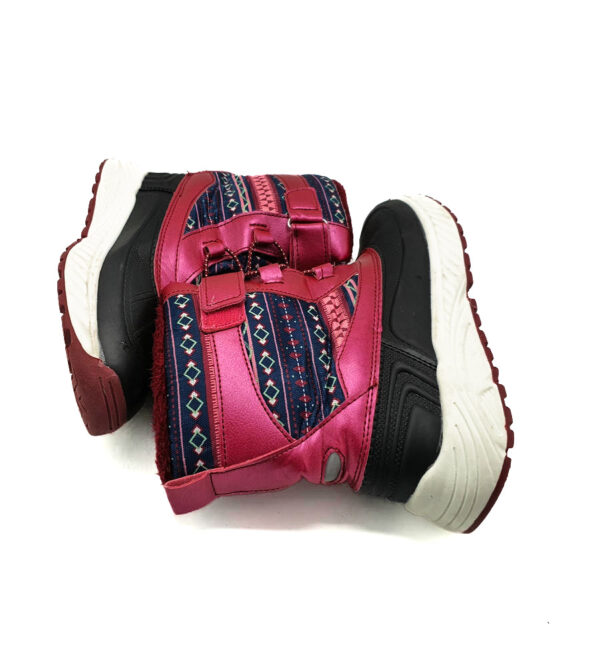Cizme dama Pepperts 35 , imitatie piele , material textil , roz negru - imagine 3