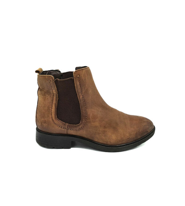 Botine dama TU 38 , piele , maro - imagine 1