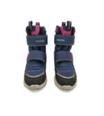 Ghete copii Geox 29 , material textil , imitatie piele , bleumarin roz - imagine 2