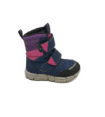 Ghete copii Geox 29 , material textil , imitatie piele , bleumarin roz