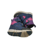 Ghete copii Geox 29 , material textil , imitatie piele , bleumarin roz - imagine 4