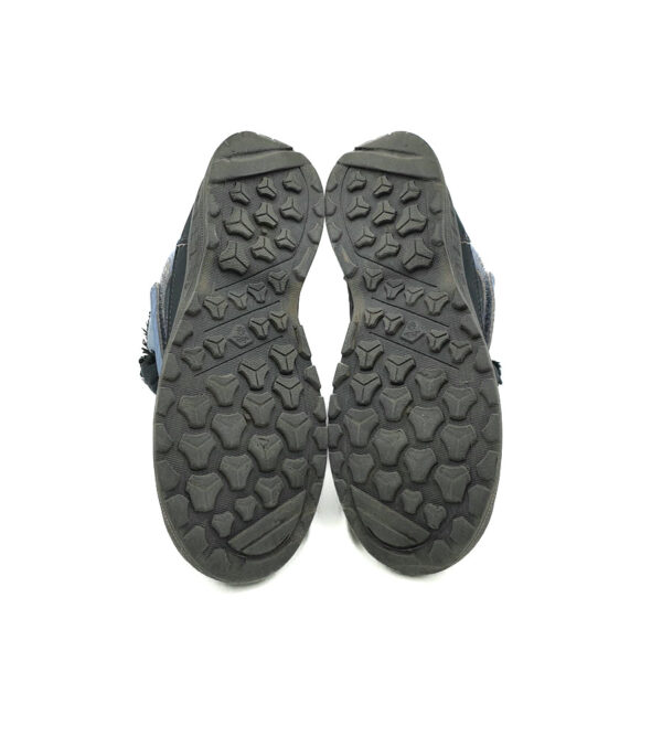 Ghete copii Quechua 31, material textil , imitatie piele , negru albastru , imblanite , waterproof - imagine 3