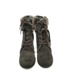 Botine dama Tamaris 40 piele , gri - imagine 3