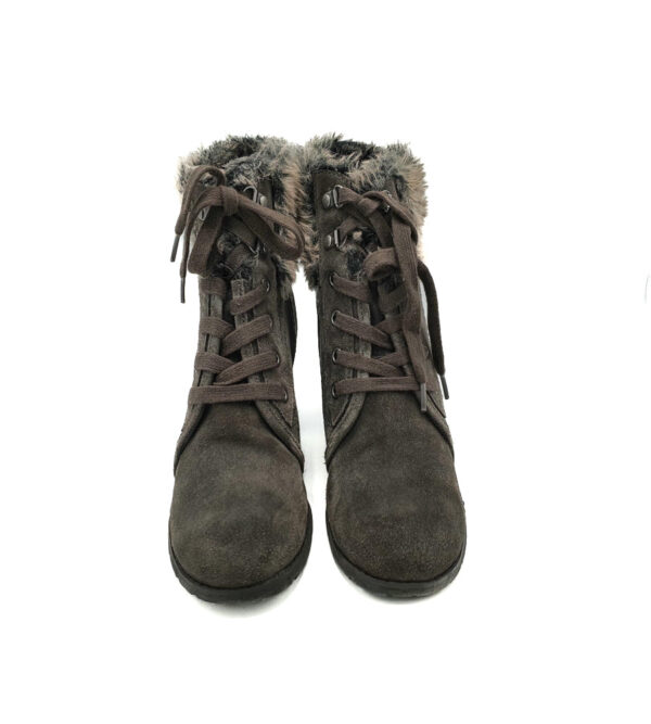 Botine dama Tamaris 40 piele , gri - imagine 3