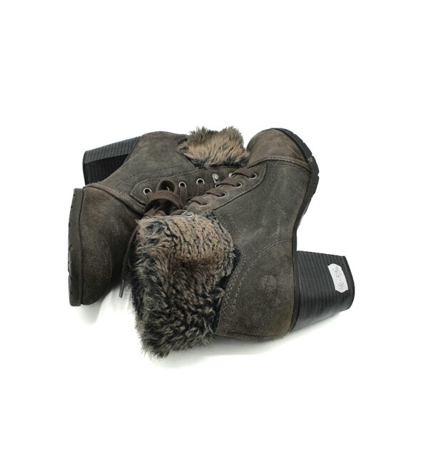 Botine dama Tamaris 40 piele , gri - imagine 4