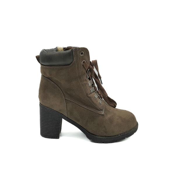 Botine dama Sumsum 39 , material textil , maro - imagine 1