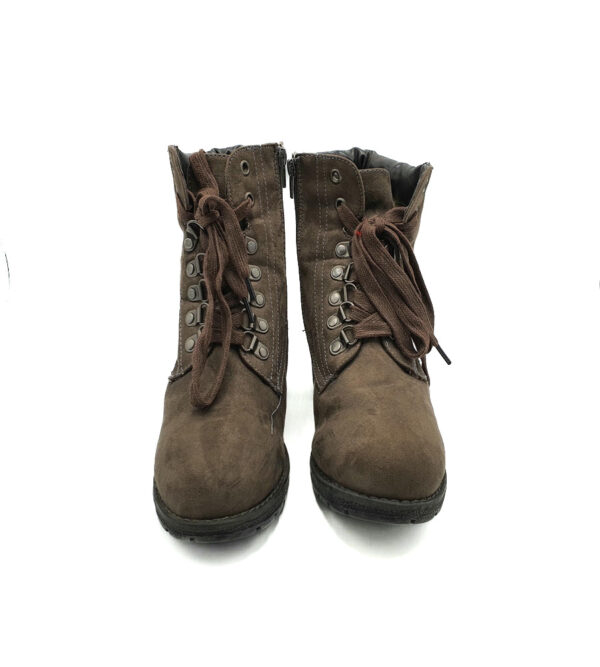 Botine dama Sumsum 39 , material textil , maro - imagine 3