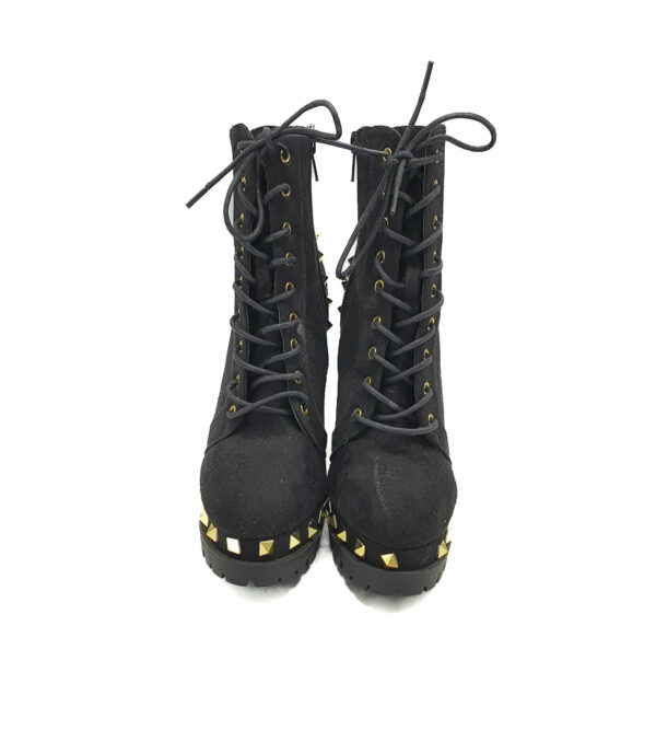 Botine dama Fashion 39.5 material textil , negru - imagine 3
