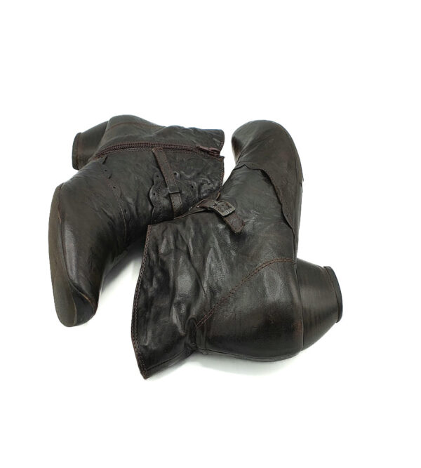 Botine dama Think 39.5 piele , maro - imagine 4