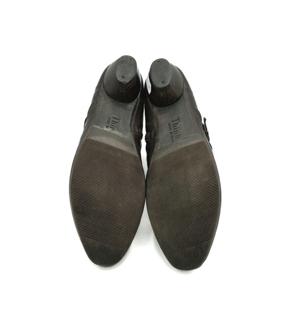 Botine dama Think 39.5 piele , maro - imagine 5
