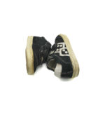 Adidasi copii 20 piele intoarsa , negru alb - imagine 4