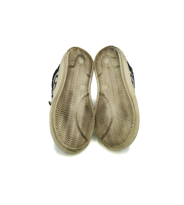 Adidasi copii 20 piele intoarsa , negru alb - imagine 5