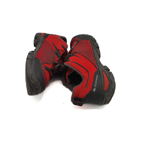 Adidasi dama Quechua 36 imitatie de piele  , material textil , rosu negru - imagine 4