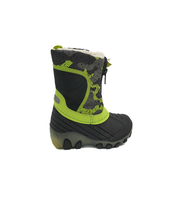 Cizme dama Lupilu 24 , imitatie piele , alte materiale , negru verde - imagine 1