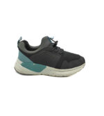 Adidasi dama 36 material textil , imitatie de piele , negru gri