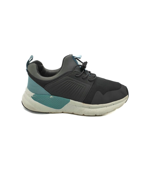 Adidasi dama 36 material textil , imitatie de piele , negru gri - imagine 1