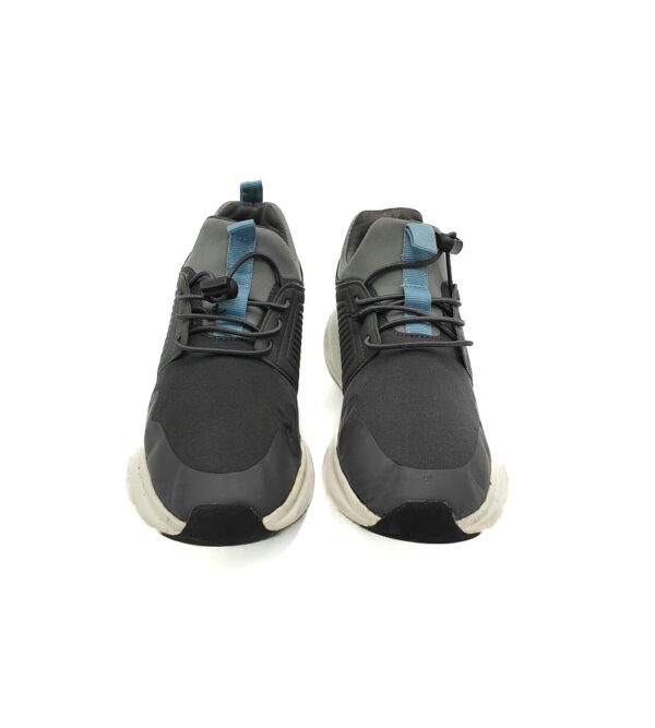 Adidasi dama 36 material textil , imitatie de piele , negru gri - imagine 3