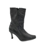 Cizme dama 38 , piele , negru