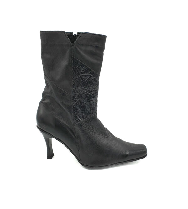 Cizme dama 38 , piele , negru - imagine 1