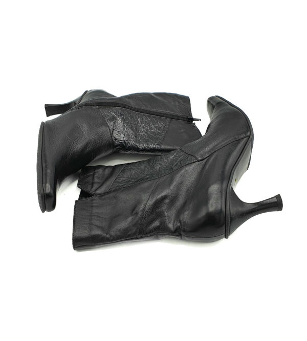 Cizme dama 38 , piele , negru - imagine 4