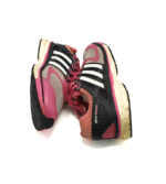 Adidasi dama Adidas 39 , material textil , imitatie piele , negru roz - imagine 3