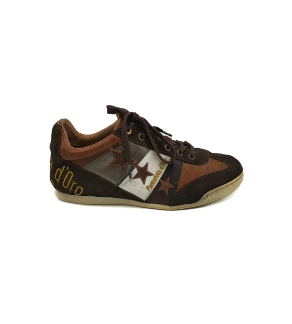 Adidasi barbati Pantofola d'Oro 43 imitatie de piele , piele, maro - imagine 1