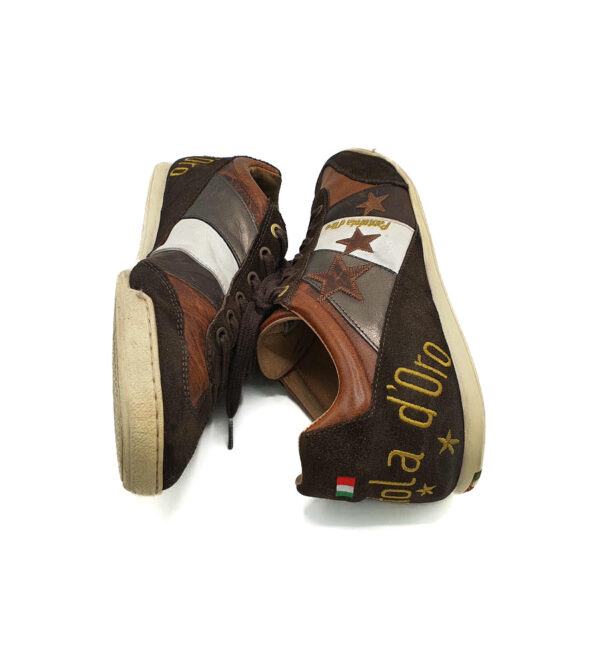 Adidasi barbati Pantofola d'Oro 43 imitatie de piele , piele, maro - imagine 4