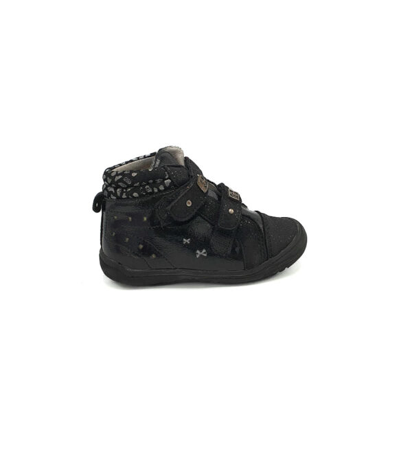 Ghete copii 24 piele , imitatie de piele , negru - imagine 1
