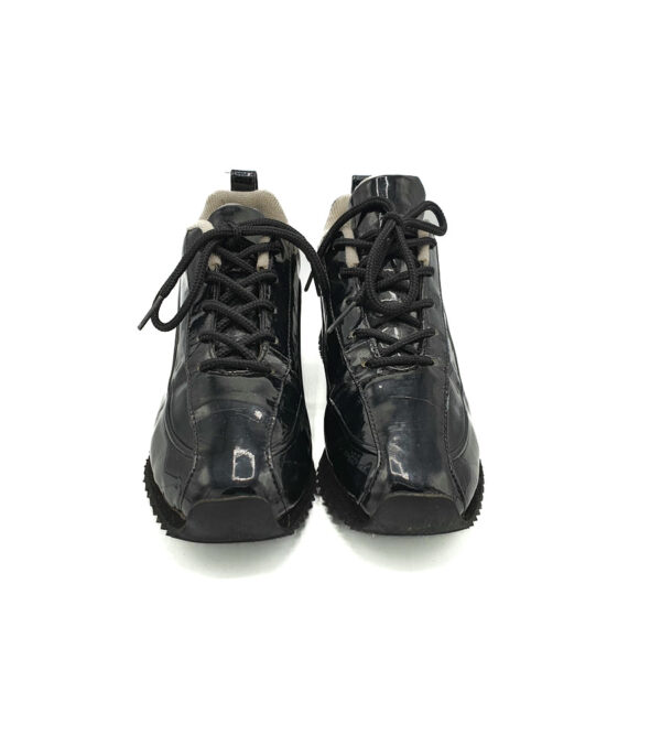 Adidasi dama Slam 37 imitatie de piele , negru - imagine 3