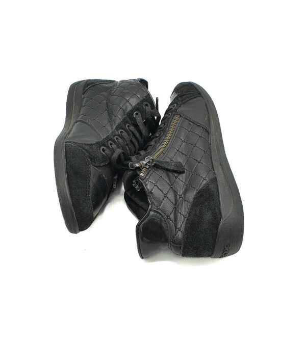 Adidasi dama Geox 37 , piele intoarsa , piele , imitatie piele , negru - imagine 4