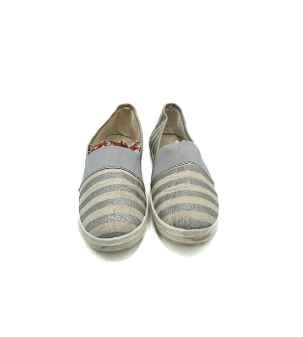 Espadrile dama Blue Motion 37  material textil , alb gri - imagine 3