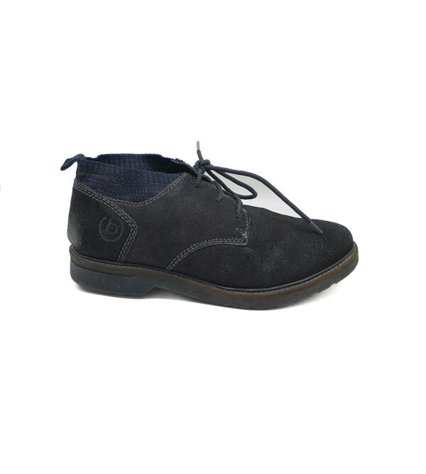 Ghete barbati Bugatti 44 piele intoarsa , negru - imagine 1