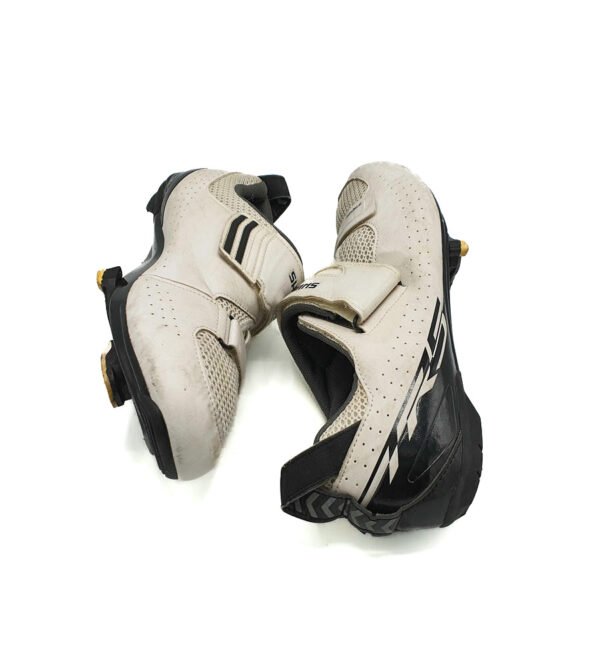 Adidasi barbati Shimano 45 imitatie de piele , material textil , crem (ciclism) - imagine 4