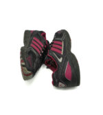 Adidasi dama 36 imitatie de piele , material textil, negru roz - imagine 4