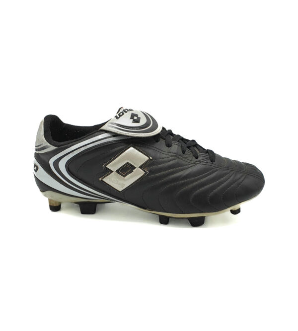 Adidasi barbati Lotto 45 imitatie de piele, negru alb - imagine 1