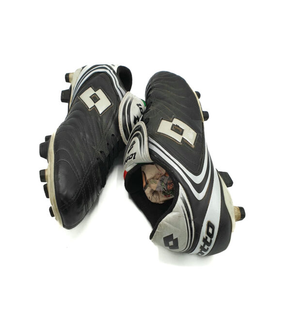Adidasi barbati Lotto 45 imitatie de piele, negru alb - imagine 4