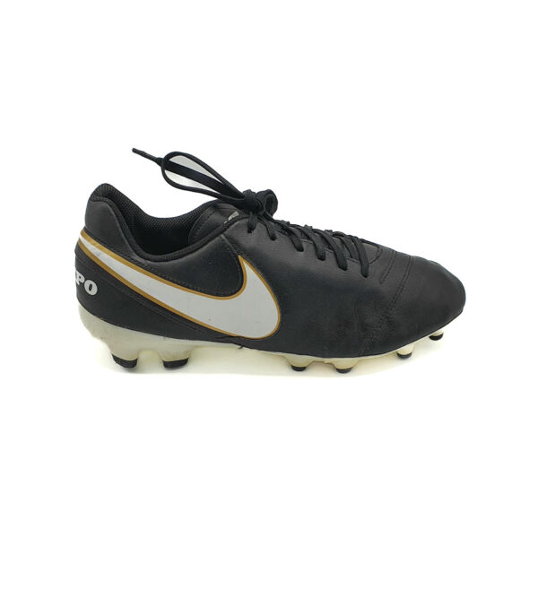 Adidasi barbati Nike 46 piele , imitatie de piele , negru alb - imagine 1