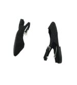 Sandale dama Bershka , material textil , negru - imagine 3