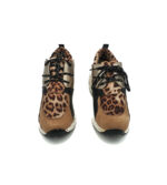 Adidasi dama 40 material textil , imitatie de piele, maro negru - imagine 3