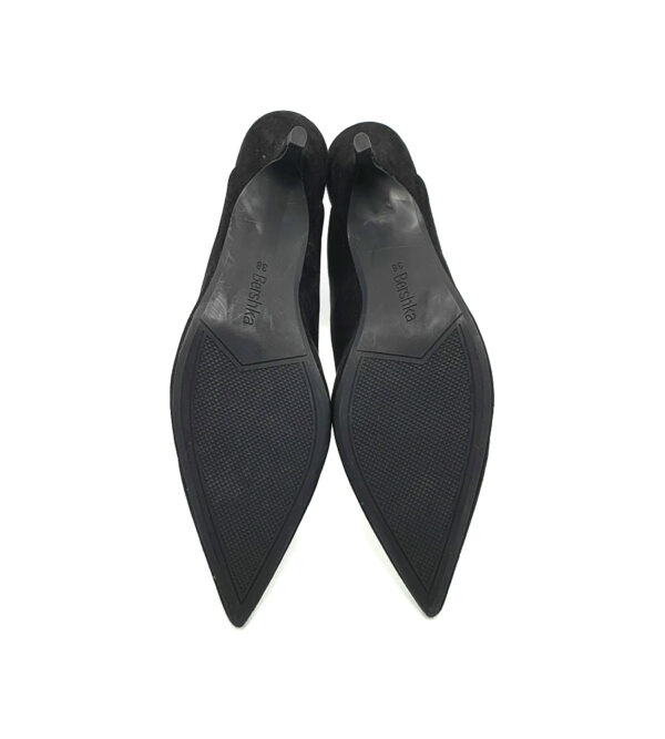 Sandale dama Bershka , material textil , negru - imagine 5